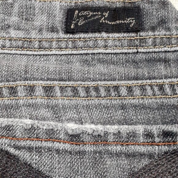 Citizens of Humanity Jeans Size 28 USA Made Cut 3159 Style 155B-088 Distressed - Picture 10 of 12